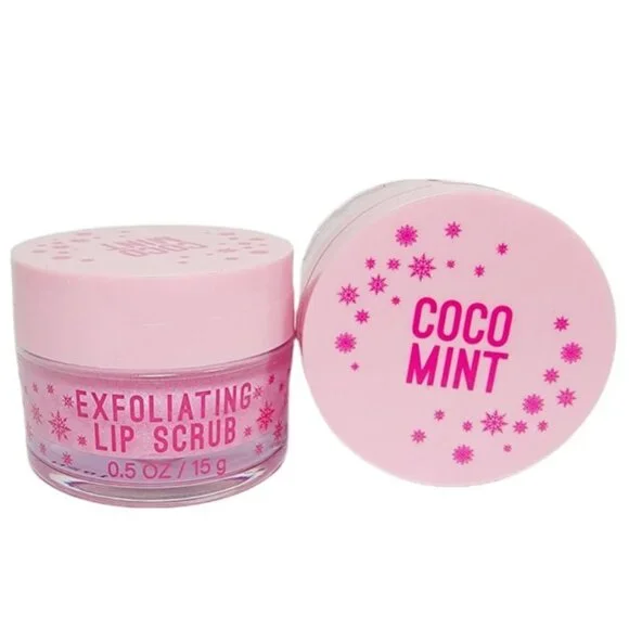 2 COCO MINT Bath Body Works Exfoliating Lip Scrub PINK SPARKLE NEW Sealed - Picture 1 of 6